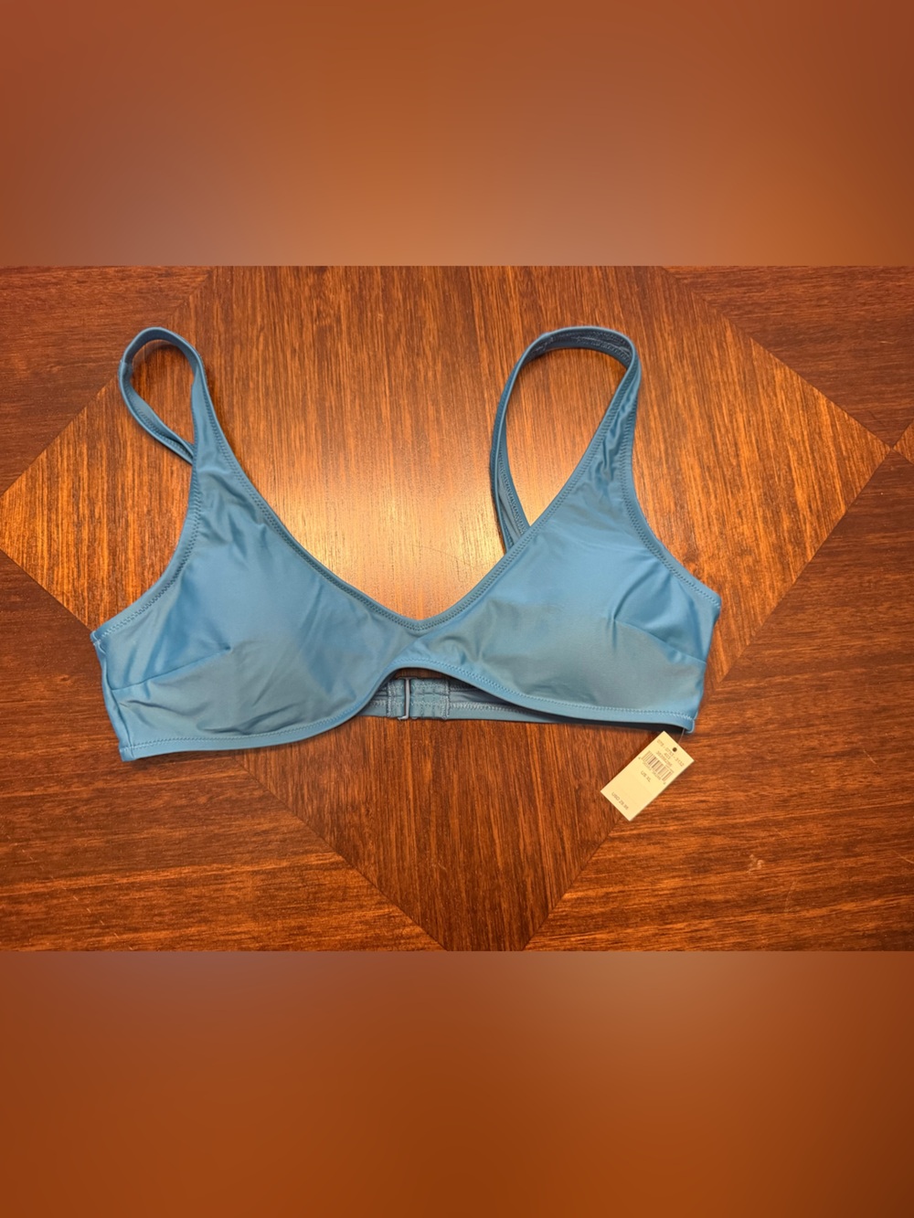 aerie Light Blue Scoop Bikini Top